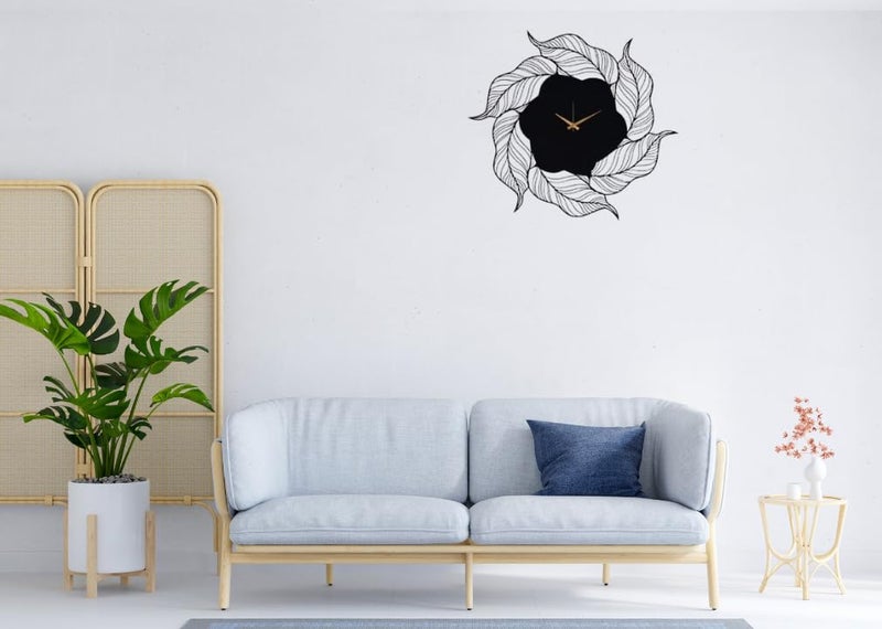 Saifix Metal Wall Clock for Living Room Stylish Latest Modern | Unique Analog Wall Clock for Drawing Room, Bedroom, Hall, Kitchen | Modern Wall Watch for Office Room Décor(40 cm, 02) - Image 3