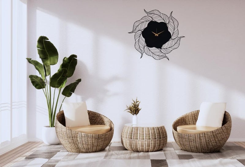 Saifix Metal Wall Clock for Living Room Stylish Latest Modern | Unique Analog Wall Clock for Drawing Room, Bedroom, Hall, Kitchen | Modern Wall Watch for Office Room Décor(40 cm, 02) - Image 2