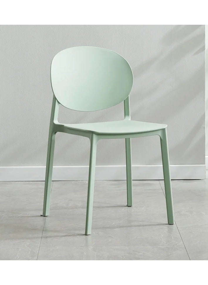 ميبل لديكور المنزل Maple Home Plastic Dining Chair Open Backrest Side Chair Modern Kitchen Living Indoor Outdoor Furniture  - Image 1