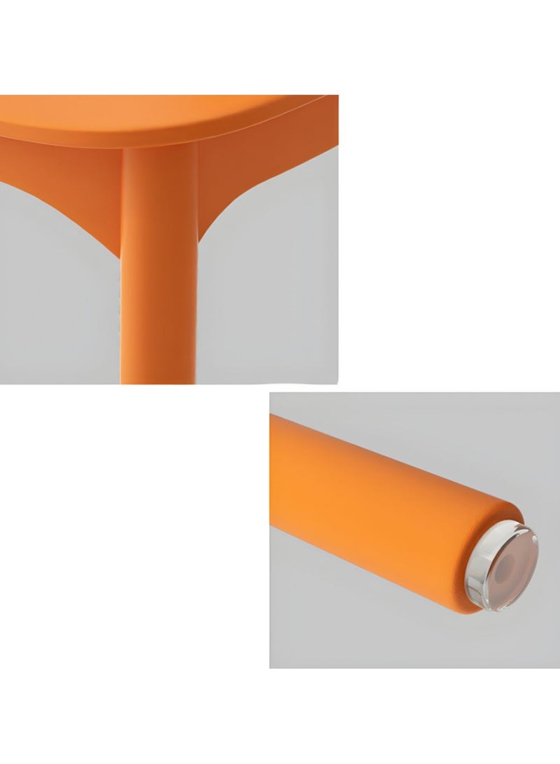 ميبل لديكور المنزل Maple Home Plastic Dining Chair Open Backrest Side Chair Modern Kitchen Living Indoor Outdoor Furniture  - Image 5