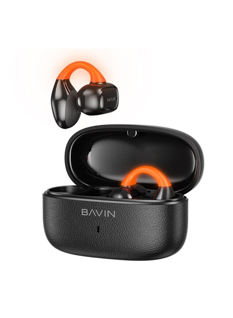 Bavin BA-102 Open-Ear TWS Bluetooth Earbuds w/ LED Light Touch Controls, AI Voice Assistant & Translation - Image 1