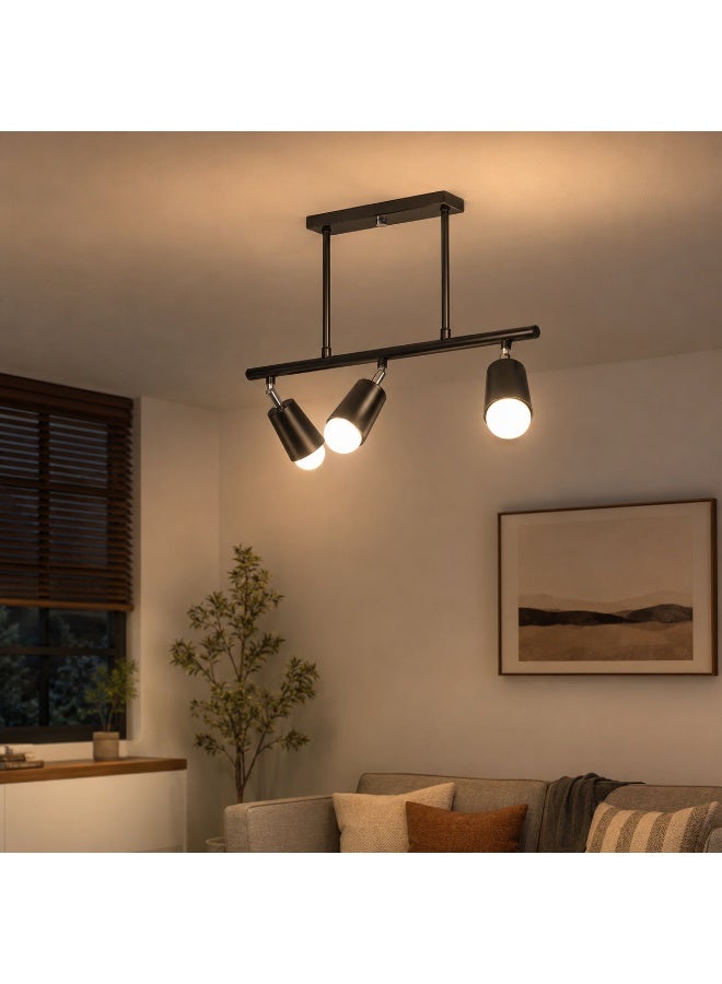 NAGAFA SHOP Black Track Light 3 Bulbs SLTRB-3 from Nagafa Shop - Image 5