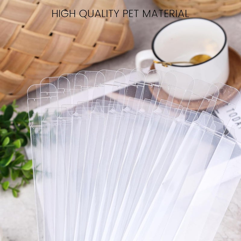 VGoodall 42PCS Clear Gift Boxes,1 x 1 x 8 Inch Plastic Favor Boxes Transparent Candy Containers for Wedding Baby Shower Bridal Shower Party - Image 3