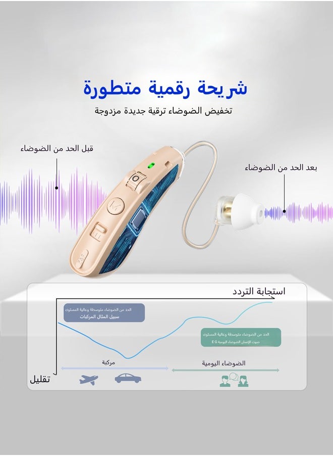 Hearing Aids Rechargeable Devices for Old People Mini Sound Amplifier Device