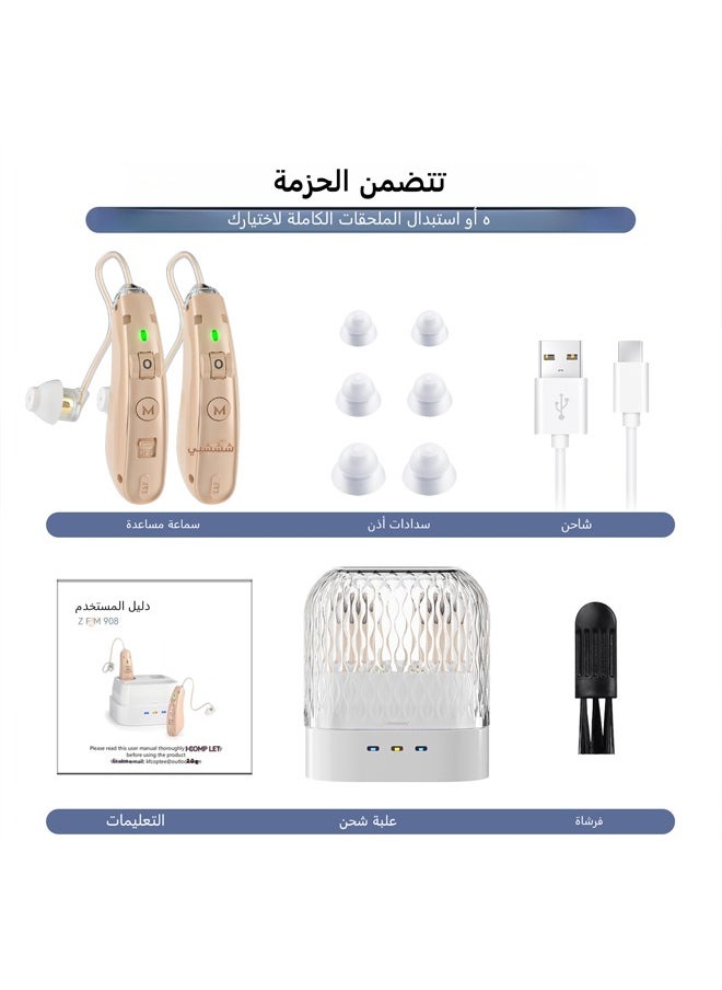 Hearing Aids Rechargeable Devices for Old People Mini Sound Amplifier Device
