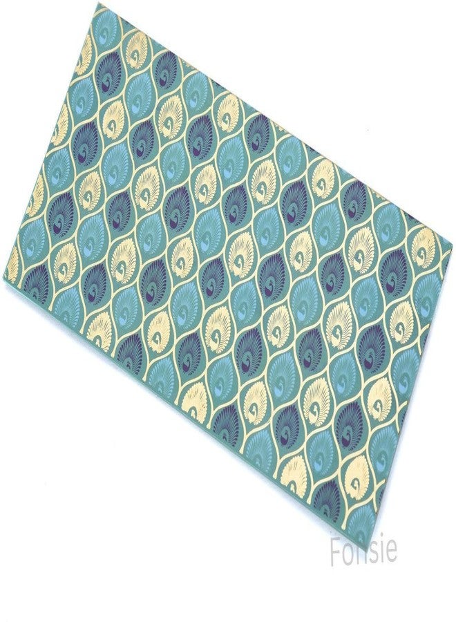 Fonsie Blue peacock pattern design pack of 30pcs cash envelopes for gifting money on wedding gift, baby shower gift, shagun, family gatherings with name space. - Image 5