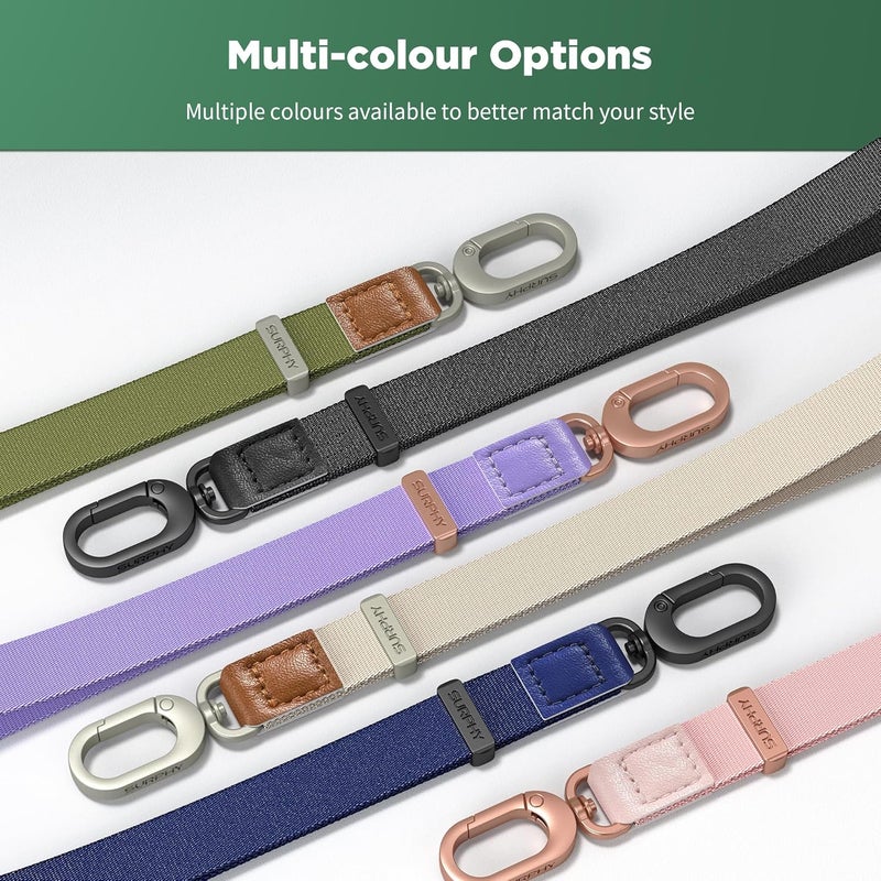 SURPHY Phone Lanyard with Cellphone Tether Tab, Adjustable Flat Anti Theft Phone Wrist Strap for Phone Case, Airpods, Keys, Camera Wrist Strap - Image 5