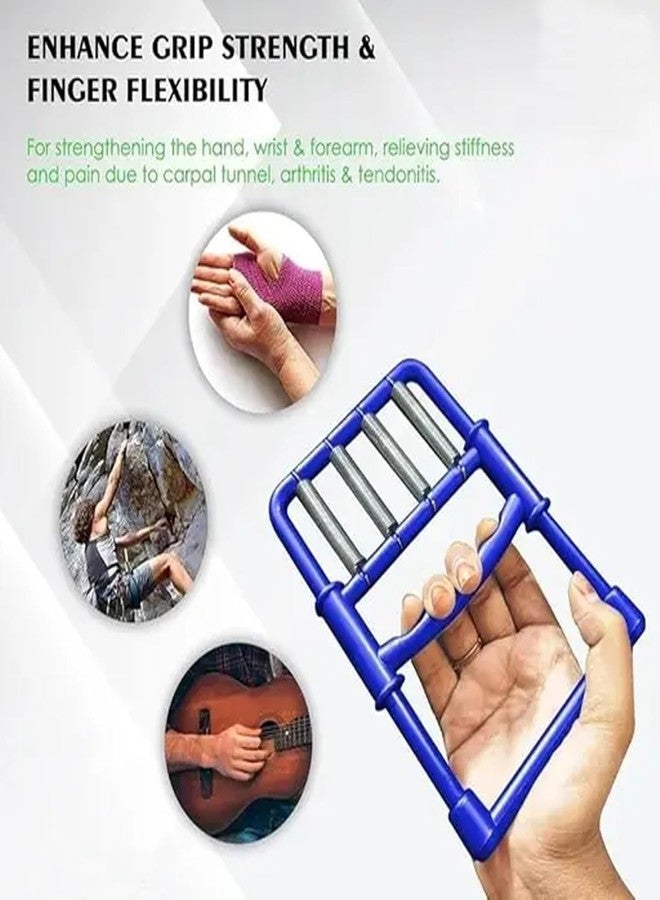 HAAD VAID Finger & Hand Grip Exerciser for Strength & Physiotherapy || Fitness Grip Strengthener for Pain Relief & Rehab || Durable ABS Plastic Hand Exerciser for Men & Women || Portable & Adjustable - Image 5