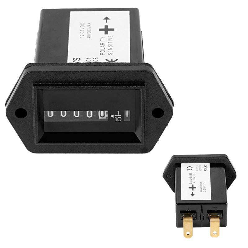 عداد ساعات المحرك DC12-36V - تتبع دقيق للوقت للشاحنات والجرارات والسفن - مقياس مؤقت الساعات لتحديد فترات تغيير الزيت - Image 4