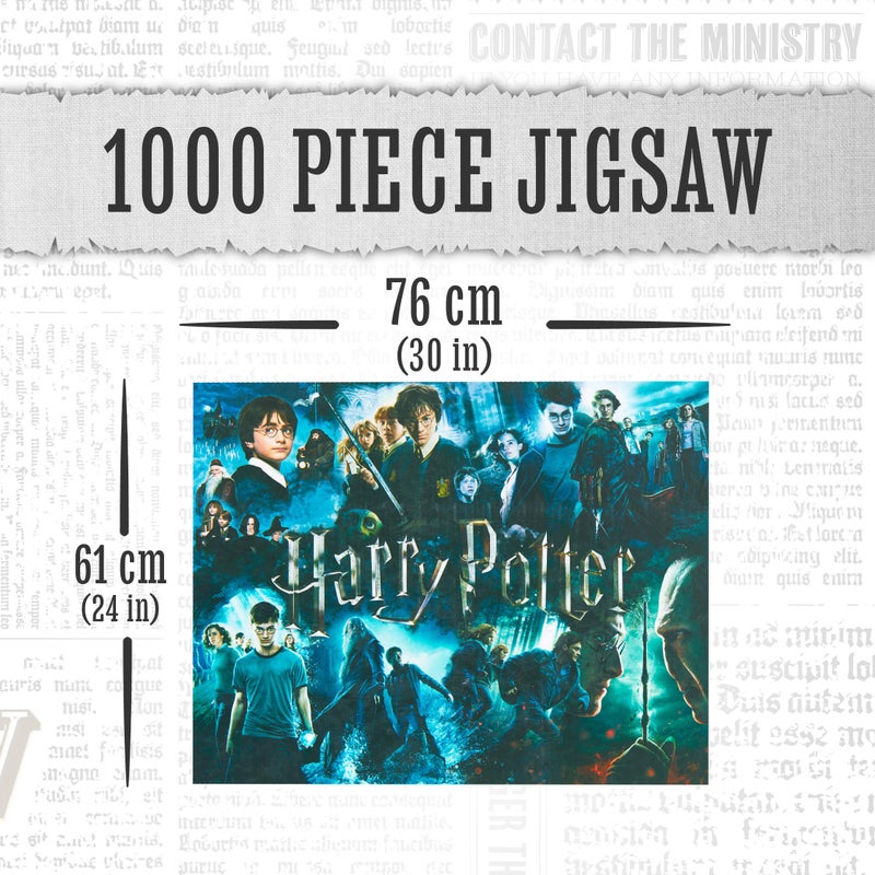 Paladone Harry Potter 1000 Piece Jigsaw Puzzle - 30in x 24in - Officially Licensed Merchandise - Image 2