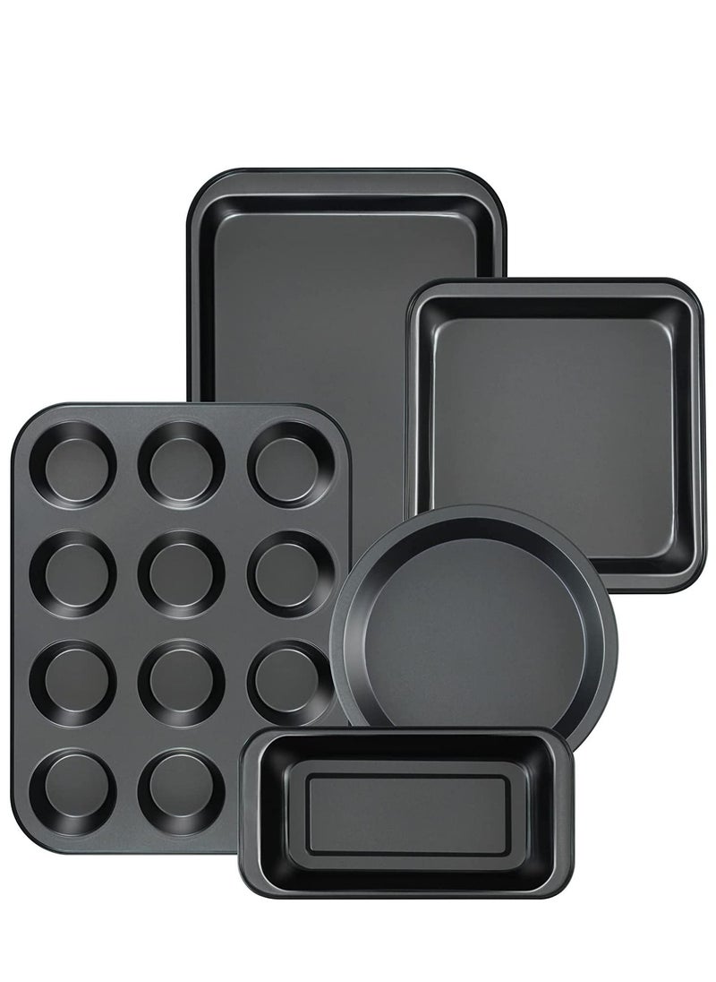 ALMUFARREJ - Set of 5 non-stick cake pans - Image 1