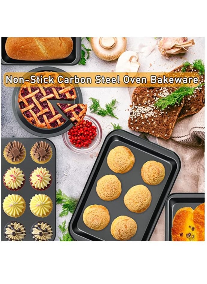 ALMUFARREJ - Set of 5 non-stick cake pans - Image 1