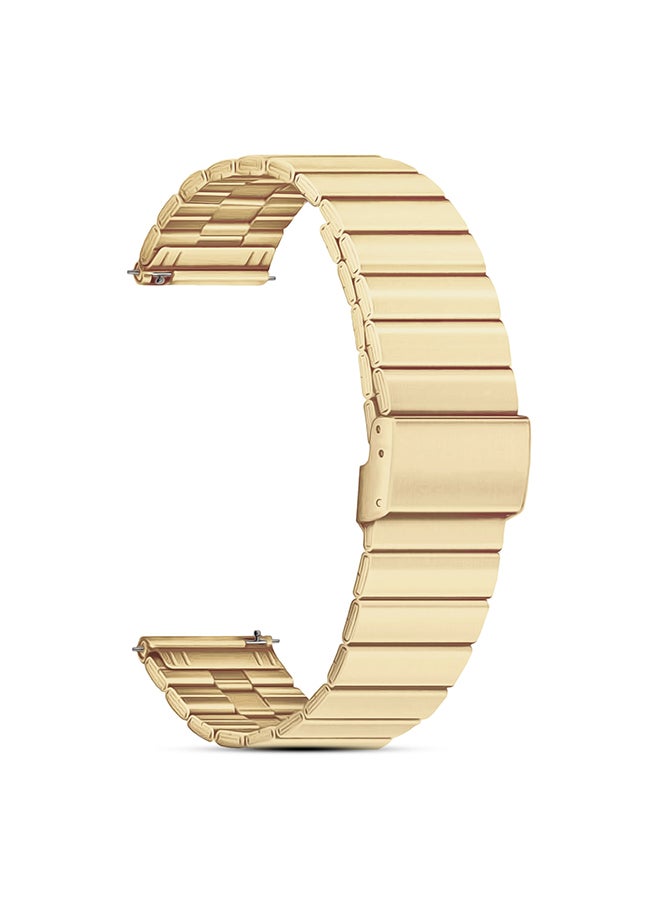 O Ozone Metal Band for Samsung Galaxy Watch Ultra LTE 47mm / Galaxy Watch 3 45mm 22mm Stainless Steel wristband for Huawei Watch GT/GT 2 46mm - Classic Gold - Image 1