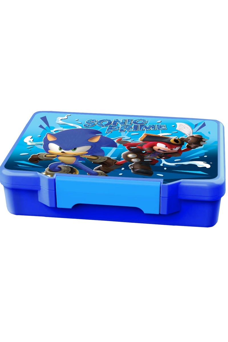 Sega Sonic the Hedgehog Bento Lunch Box with Cutlery – SEGA Character – Cool Lunch Set for Active Kids - Image 1