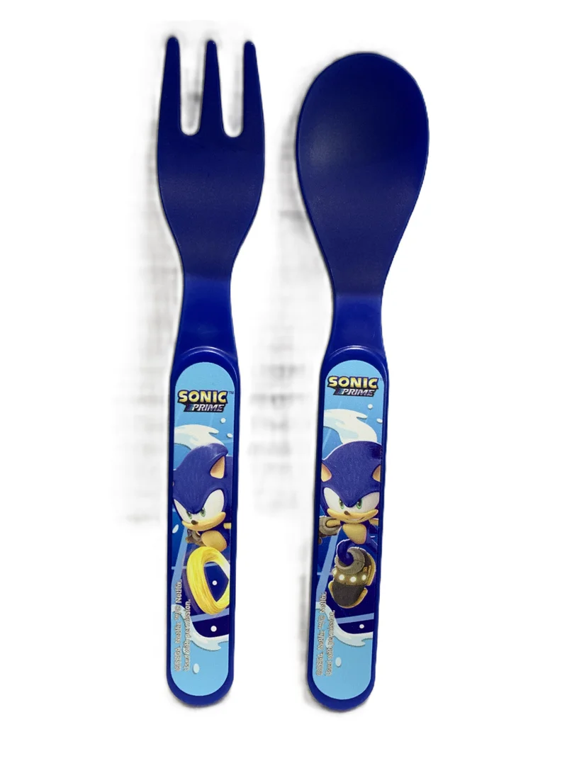 Sega Sonic the Hedgehog Bento Lunch Box with Cutlery – SEGA Character – Cool Lunch Set for Active Kids