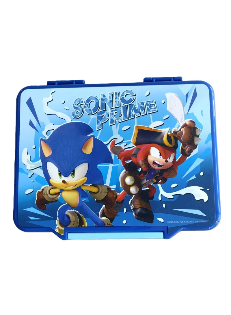 Sega Sonic the Hedgehog Bento Lunch Box with Cutlery – SEGA Character – Cool Lunch Set for Active Kids