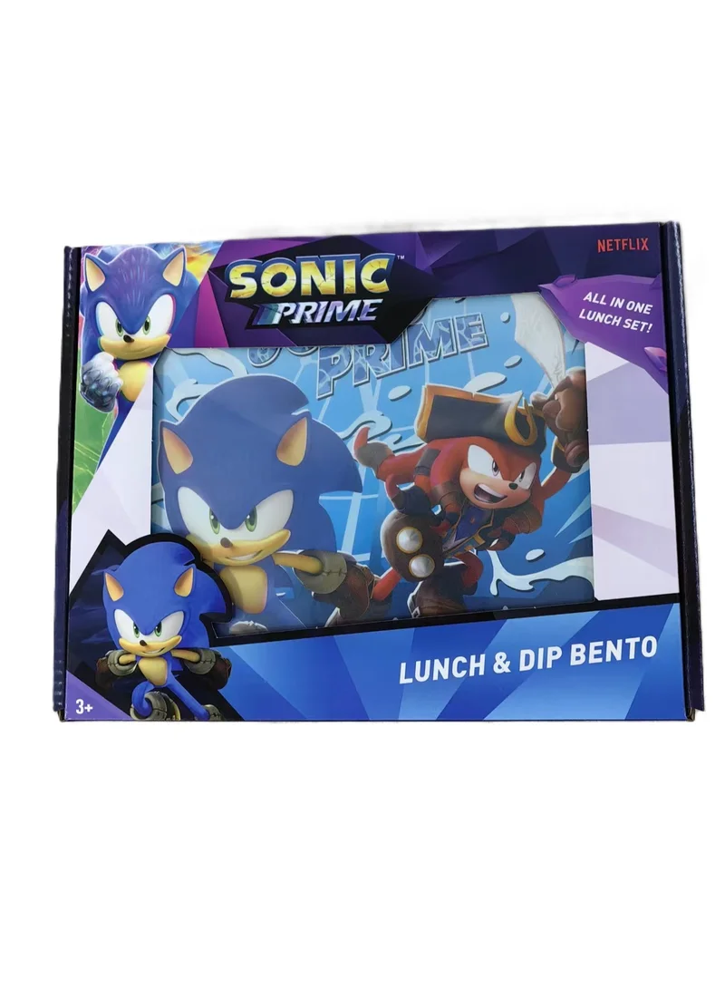 Sega Sonic the Hedgehog Bento Lunch Box with Cutlery – SEGA Character – Cool Lunch Set for Active Kids