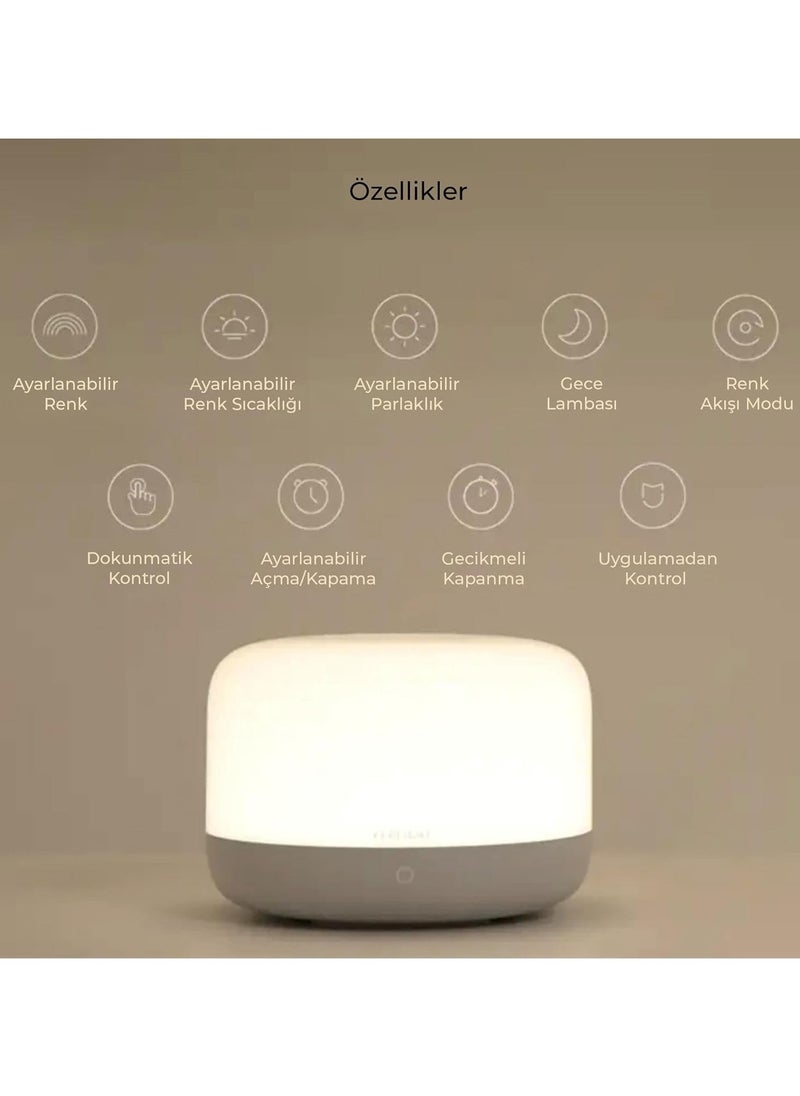 Yeelight YEELIGHT Smart Table Lamp, Siri Voice Control Bedside Lamp with Music Sync  - Image 4