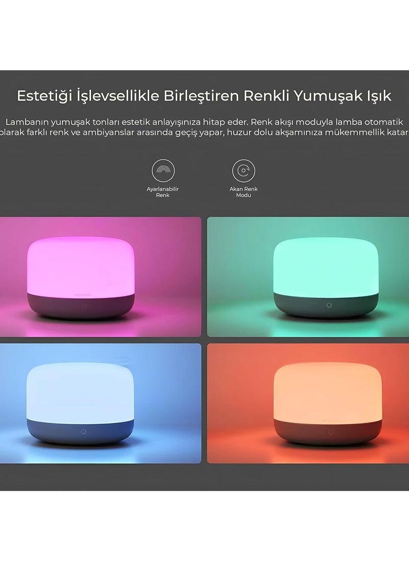 Yeelight - YEELIGHT Smart Table Lamp, Siri Voice Control Bedside Lamp with Music Sync - Image 1