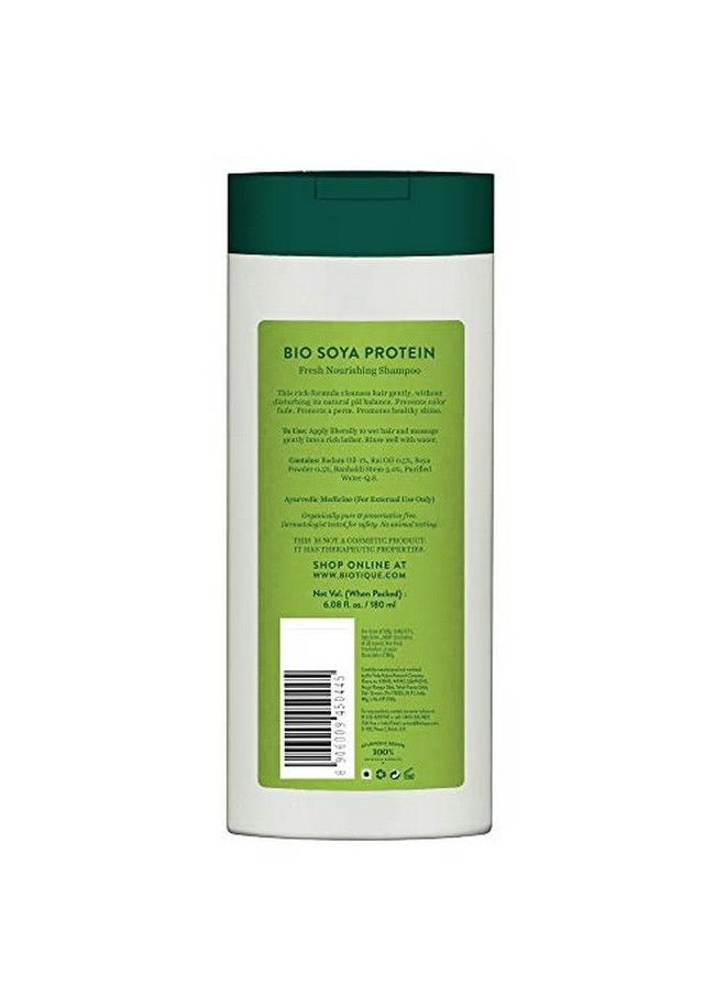 Biotique Bio Soya Protein Fresh Nourishing Shampoo 180 Ml  - Image 3