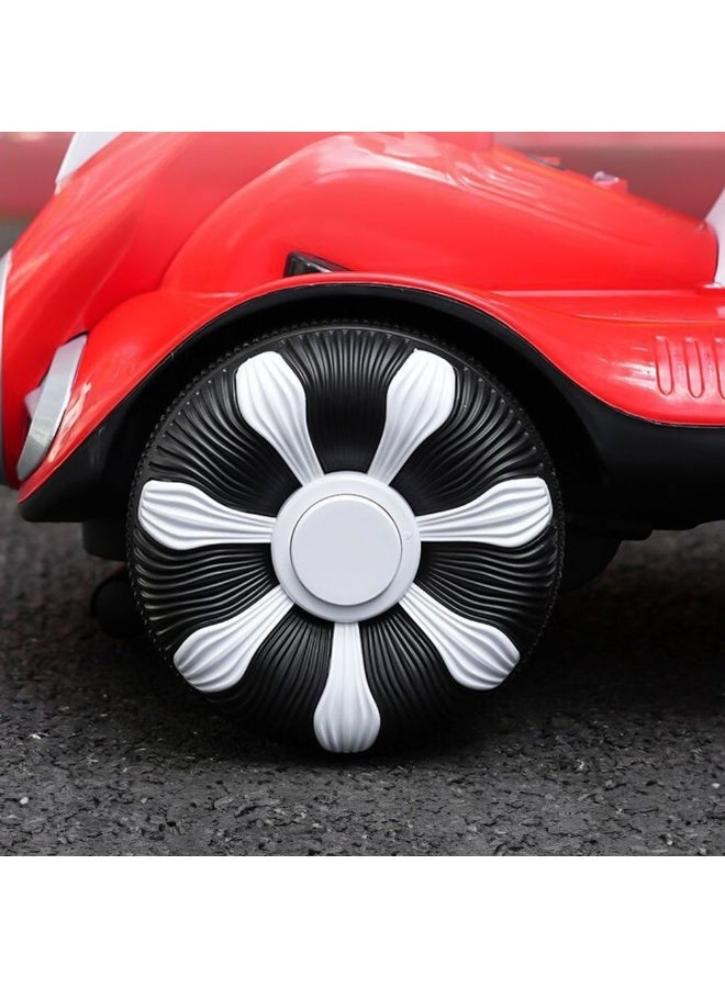 Rally Kids' Electric Scooter with 4 Wheels – Dual Motors, LED Lights & Music, Rechargeable 6V Battery - Image 4