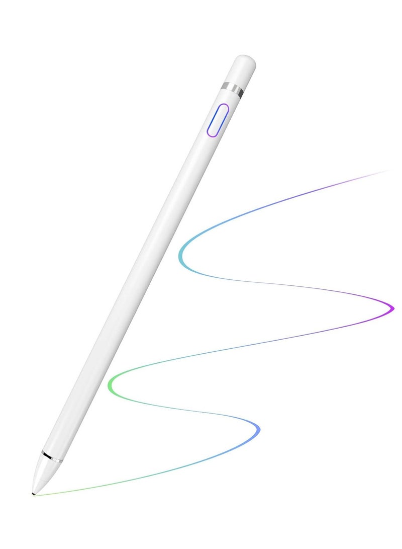 FEND Stylus Pen With 1-2mm Nib and Active Sensing Technology High Sensitivity & Precision Capacitive Pen White - Image 2
