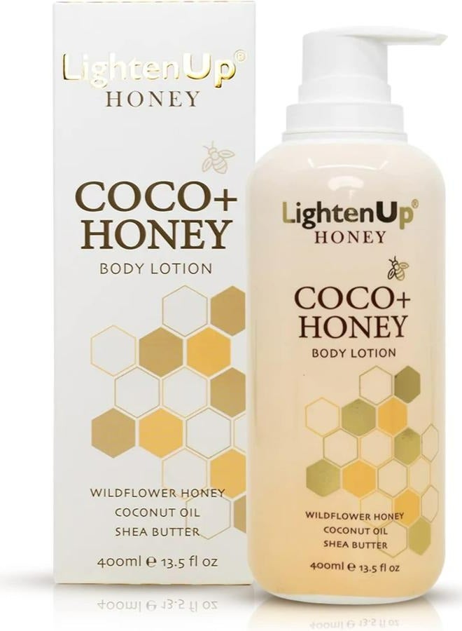 لايتين اب لوشن الجسم كوكو + زبدة الشيا والعسل 400 مل - Image 1