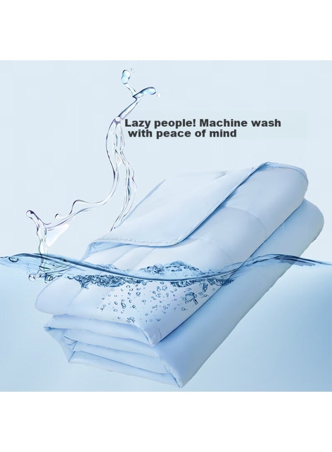 Fuanna Summer Quilt Clear Mountain Blue A Class Antibacterial And Mite-proof Air-conditioning Quilt Double Summer Cool Thin Quilt 3kg 230*229cm - Image 3