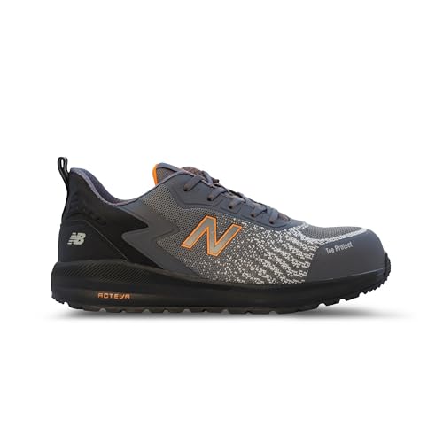 New Balance Men's Composite Toe Speedware Industrial Boot, Grey/Orange, 8.5 Wide - Image 1