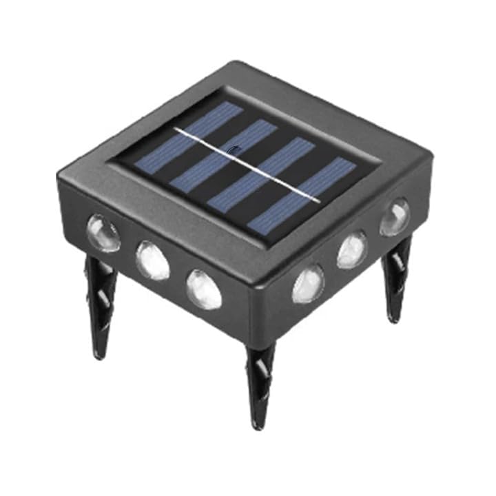 AAOVEFOX 4 Way Solar Wall Fence Decor Light, Outdoor Two Way Up Down, Waterproof, Auto On/Off, 2 Pack - Image 2