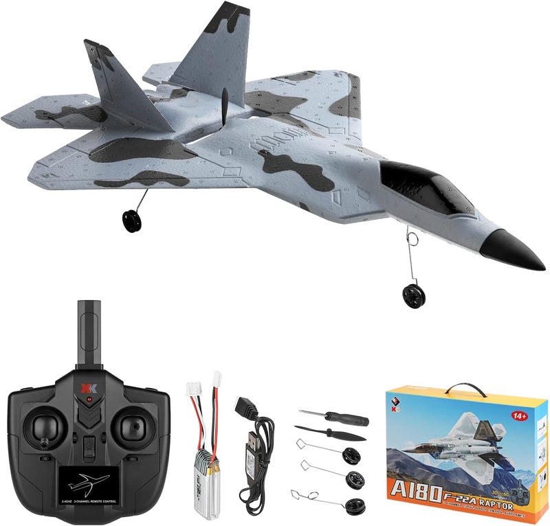 WLtoys A180 طائرة RC بثلاث قنوات مع وضع جيروسكوب 3D6G طائرة بتردد 24 غيغاهرتز مع محرك بدون فرشات ودفة قابلة للتعديل للبالغين - Image 1