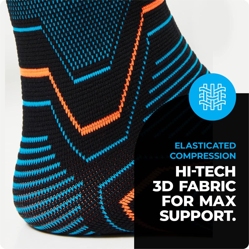 VITTO Ankle Brace for Sprained Ankle - Ankle Compression Sleeve for Men & Women. Ankle Support to Stabalize the Ankle Joint for Injury Prevention and Ankle Sprain Relief (L) - Image 3