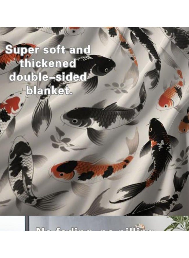 general Flannel thin blanket (warm and comfortable, suitable for sleep, gaming, dust removal and sandproof) 150cm*200cm - 677 - Image 4