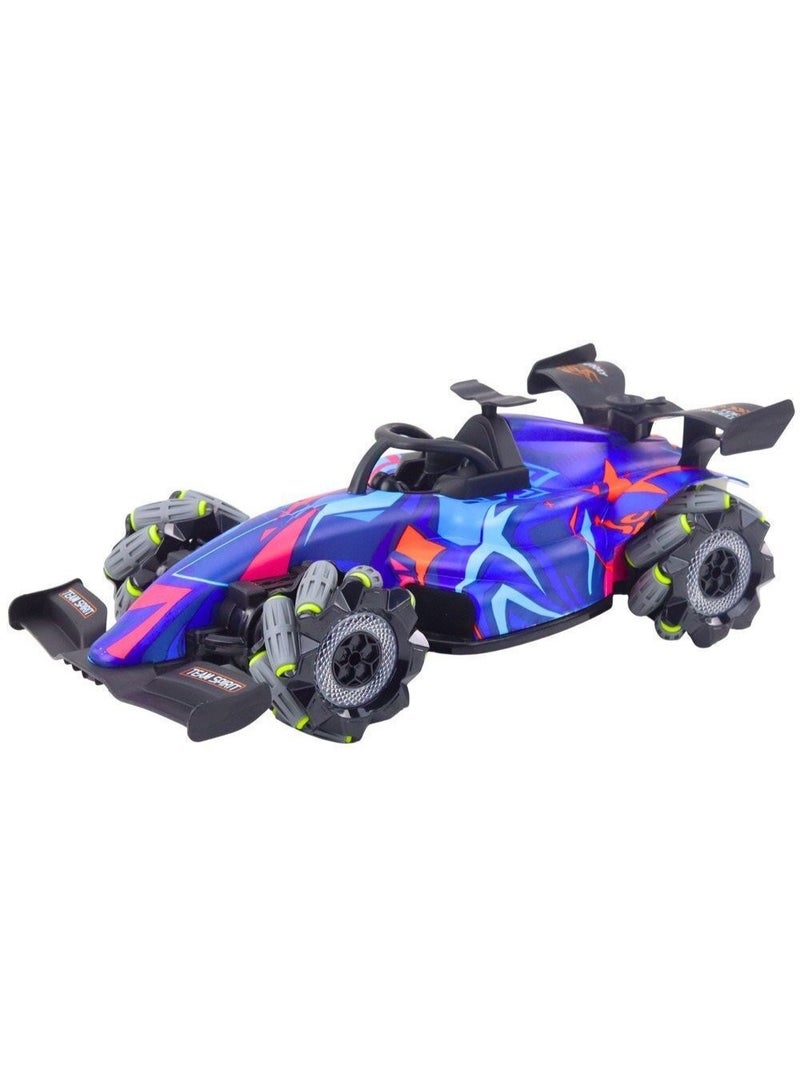 1:10 RC Racing Car with Lights, Sounds & Steam Effect | Remote Control Drift Car for Kids & Adults | High Speed Electric RC Vehicle with Realistic Effects | Indoor Outdoor Racing Toy | Rechargeable Remote Controlled Car RC Stunt Car Gift for Boys Girls - Image 1