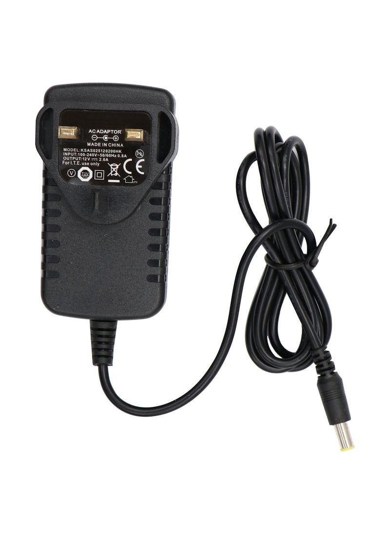 محول طاقة UK-12V-2A - أسود - Image 3