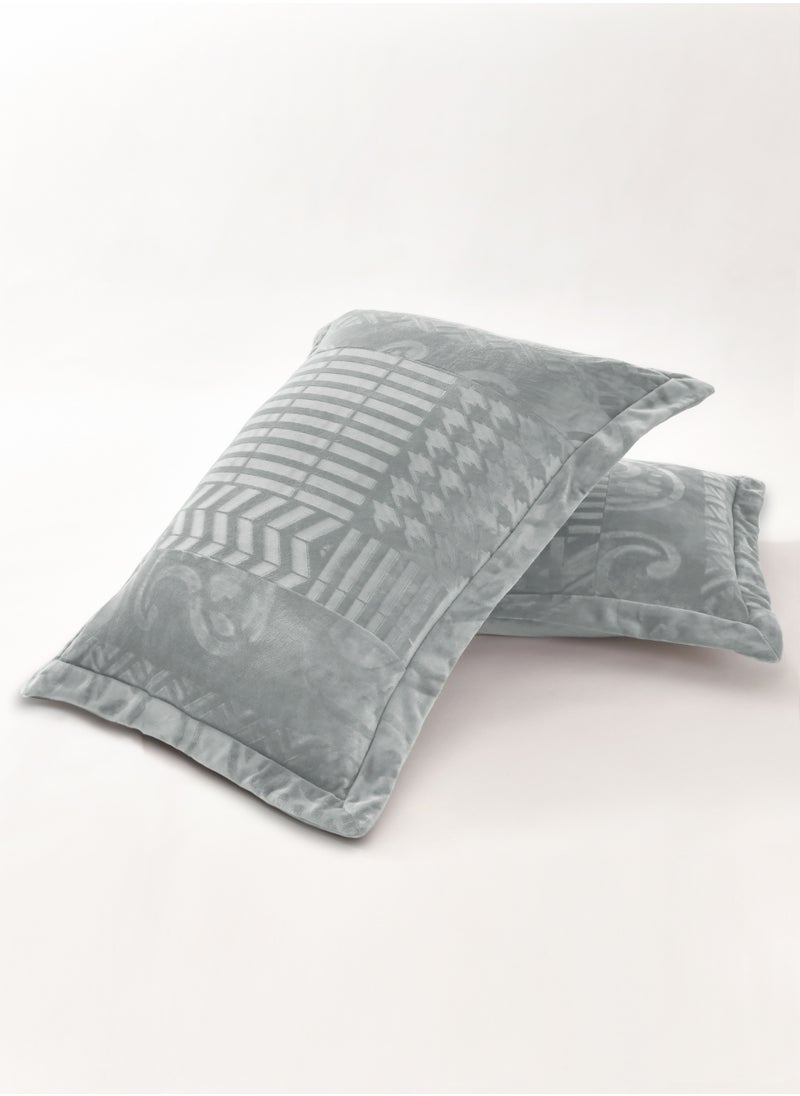 Master Home Textile - Velvet Comforter Sets, 5 Pcs Single Size, Fits 120 x 200 cm Single Size Bed, With Removable Filling, Soft, Warm - Image 1