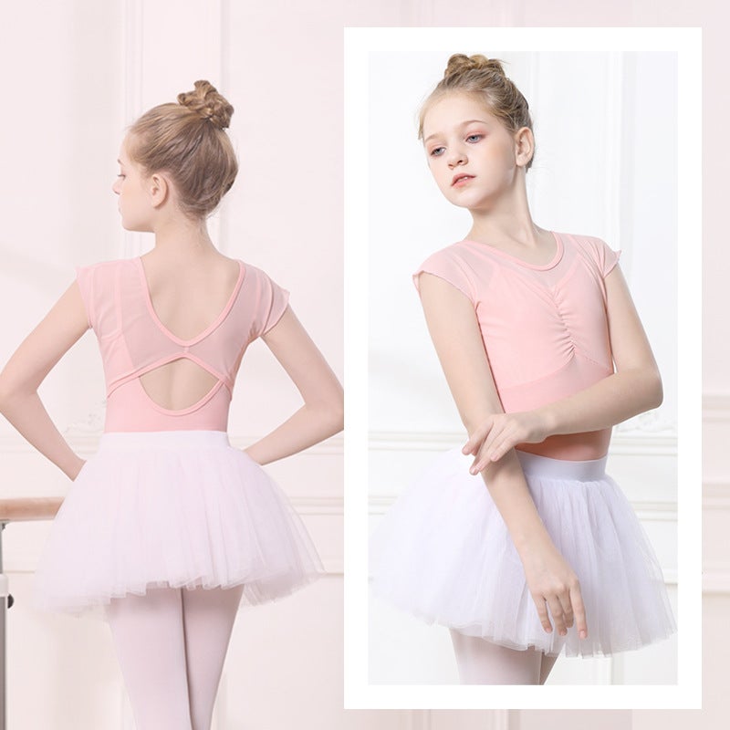 Children'S Dance White Veil Skirt Girls' Skirt Short Skirt Dancing Ballet Tutu Skirt Practice Skirt Dancing Dress Skirt - Image 5