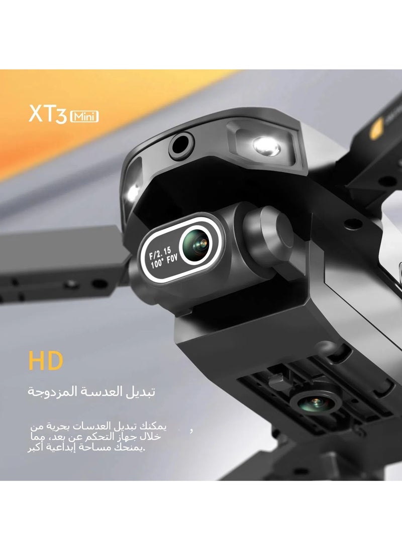 General - XT3 Drone, Drone adult with dual camera, folding remote control aircraft, live video with wifi fpv, with storage bag, application control - Image 1