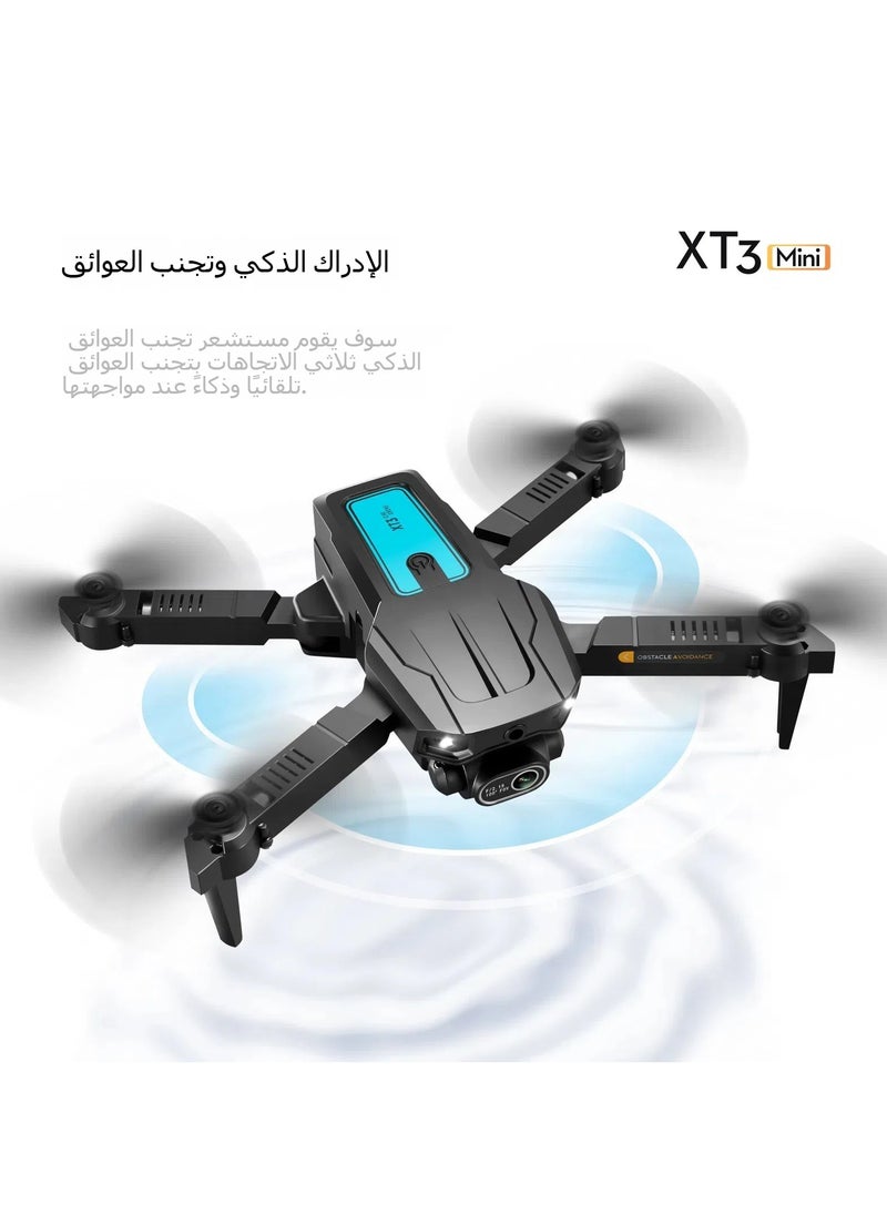General - XT3 Drone, Drone adult with dual camera, folding remote control aircraft, live video with wifi fpv, with storage bag, application control - Image 1