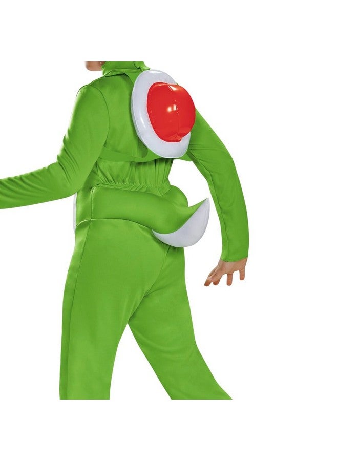 Nintendo Yoshi Deluxe Costume, Official Nintendo Super Mario Costume, Kids Size Large (10-12) - Image 3
