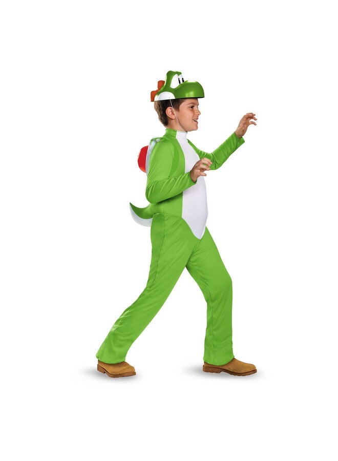 Nintendo Yoshi Deluxe Costume, Official Nintendo Super Mario Costume, Kids Size Large (10-12) - Image 4
