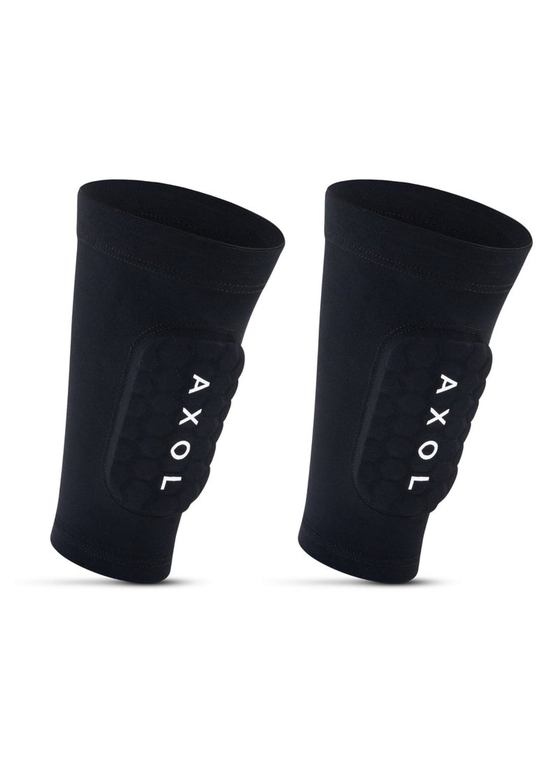 AXOL Built In Sleeve Shin Pads | Ultra Protection Gel for Youth | Ages 6-13 | Lightweight, Slip-Free Football Protection - Image 4