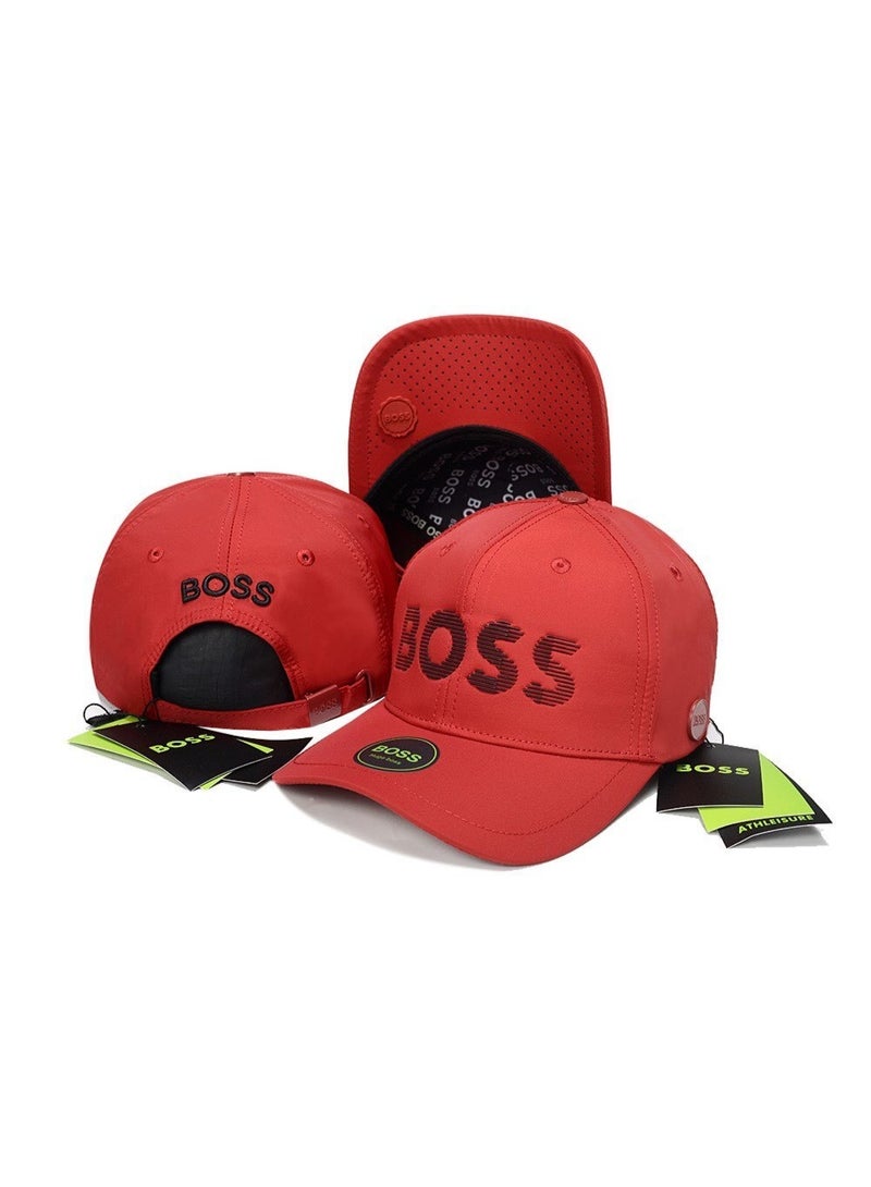 BOSS قبعة بيسبول حمراء من بوس