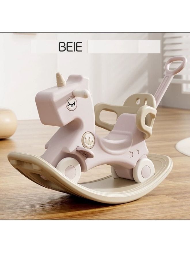 BEIE Unicorn Rocking Carriage with Seat Cushion-Musical Model Traditional Toy for Nursery & Playroom Kids, Best Birthday Gift for Toddler's Boys and Girls - Image 4