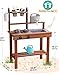 ROBUD Mud Kitchen for Kids Outdoor Wooden Outdoor Play Kitchen Kids Mud Kitchen with Removable Sink Faucet Monteeori Toys for Children Ages 3 Years WG404 - Image 4