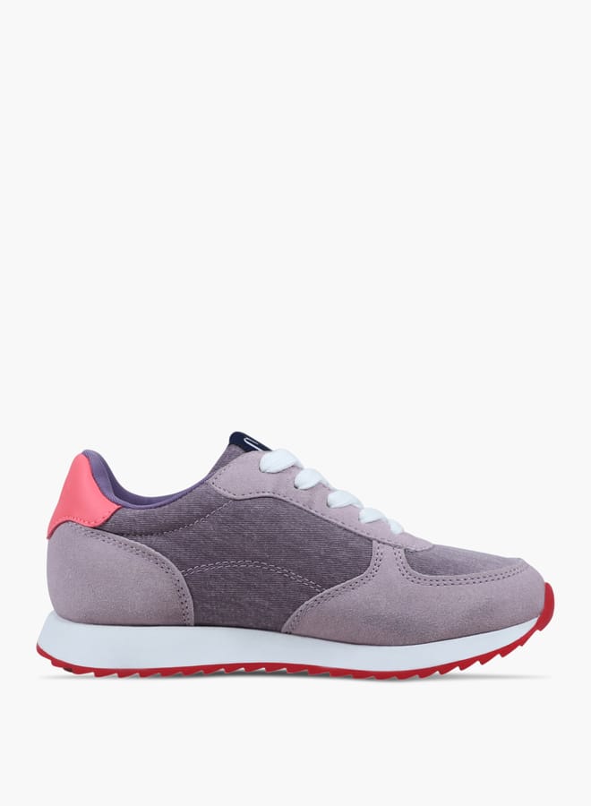 GAP Girls' Panelled Sneakers with Lace-Up Closure  - Image 3