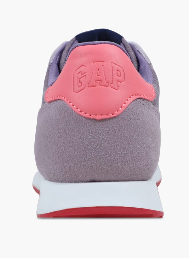 GAP Girls' Panelled Sneakers with Lace-Up Closure  - Image 4
