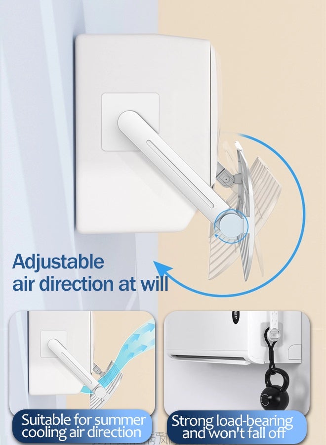Ac Deflector Air Conditioning Adjustable Anti Cold Baffle, Deflector, Manual Adjustment of Air Conditioning Wind Direction, Used in Living Room, Offices  Adjustable AC air Deflector Suitable for Split air conditioners Anti-Blast/Anti-Direct Blowing Baffle Windshield for Home Mini-Split - Image 3