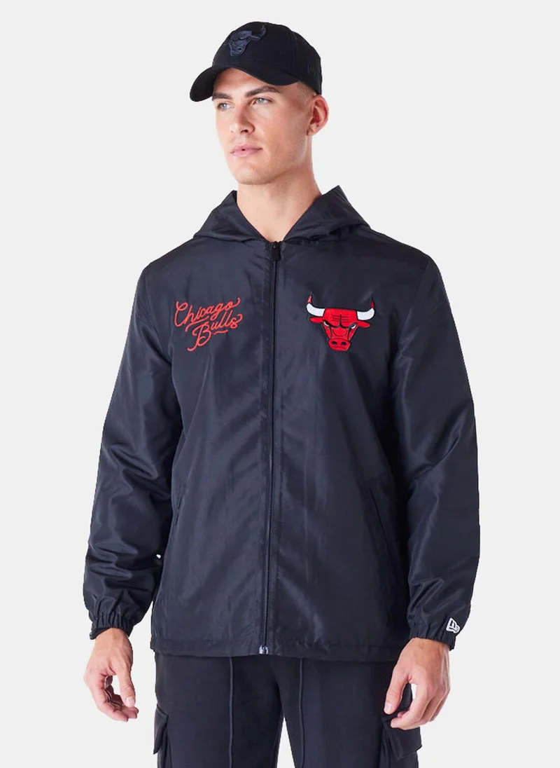 نيو ايرا Men's NBA Chicago Bulls Graphic Full-Zip Hoodie