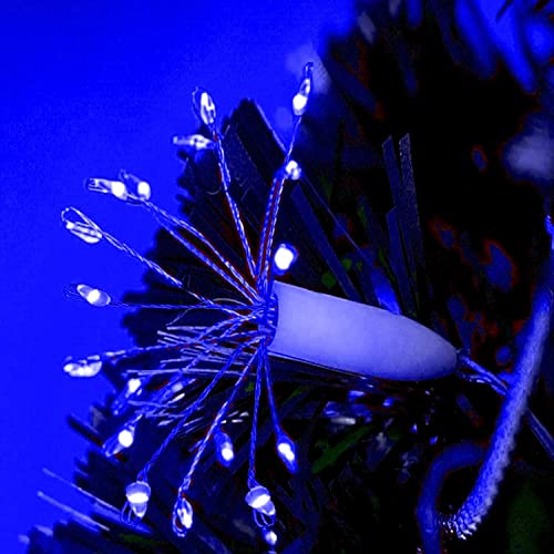 MIRADH Starbursts Lights, 10 ft USB-Powered Waterproof Warm-White Fairy Star String Lights – Indoor-Outdoor Décor for Diwali, Navratri, Christmas & New Year(Blue) - Image 2
